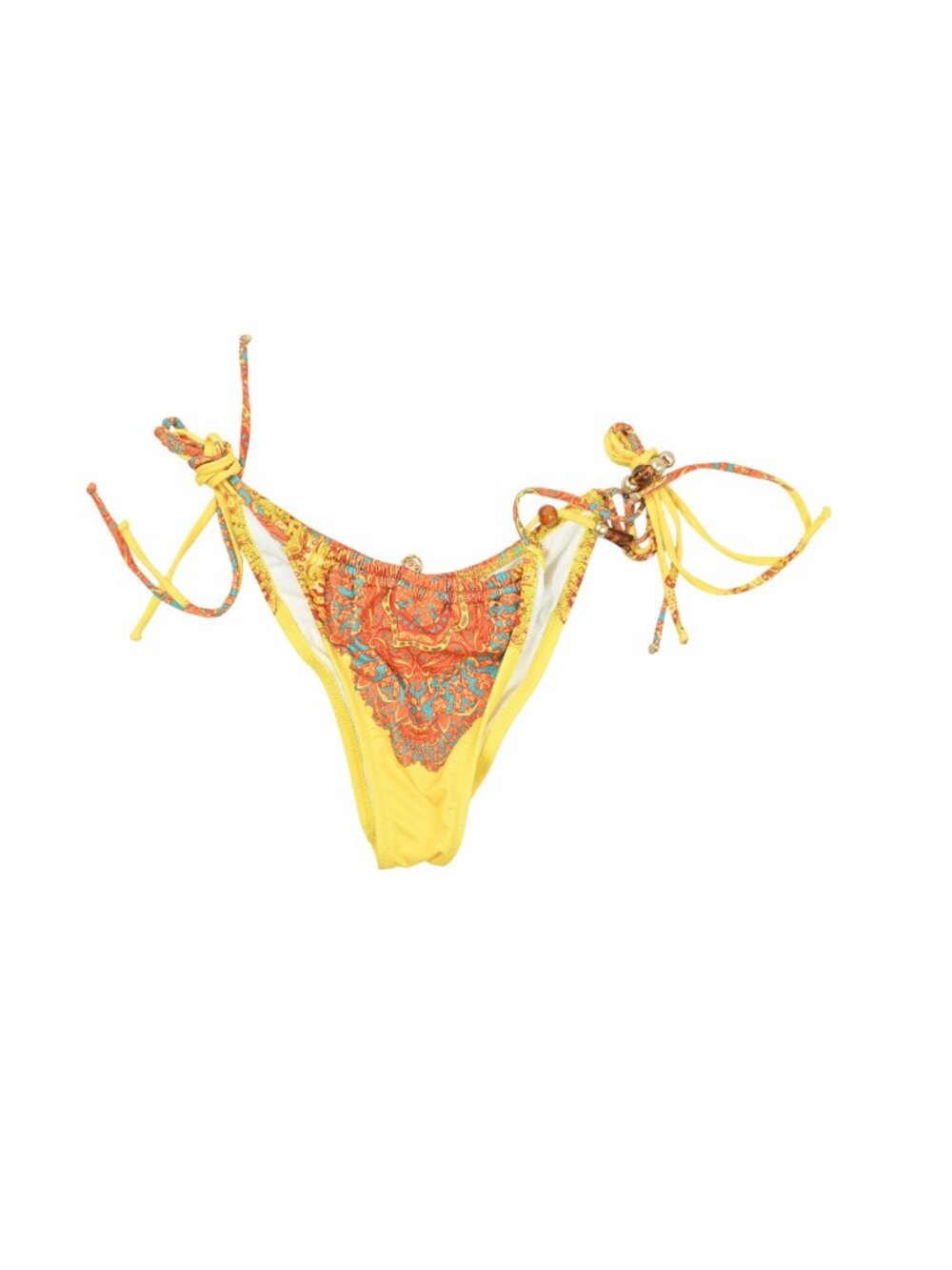 Bananhot Marilyn Printed Bikini Bottoms In Yellow Sunset